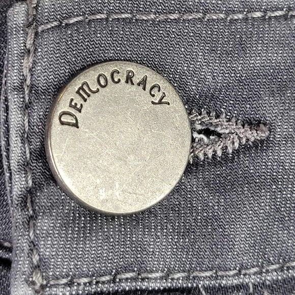 Democracy Jeans Skinny Ab Solution Flex Women's Size 8 Gray Mid Rise - Picture 6 of 11